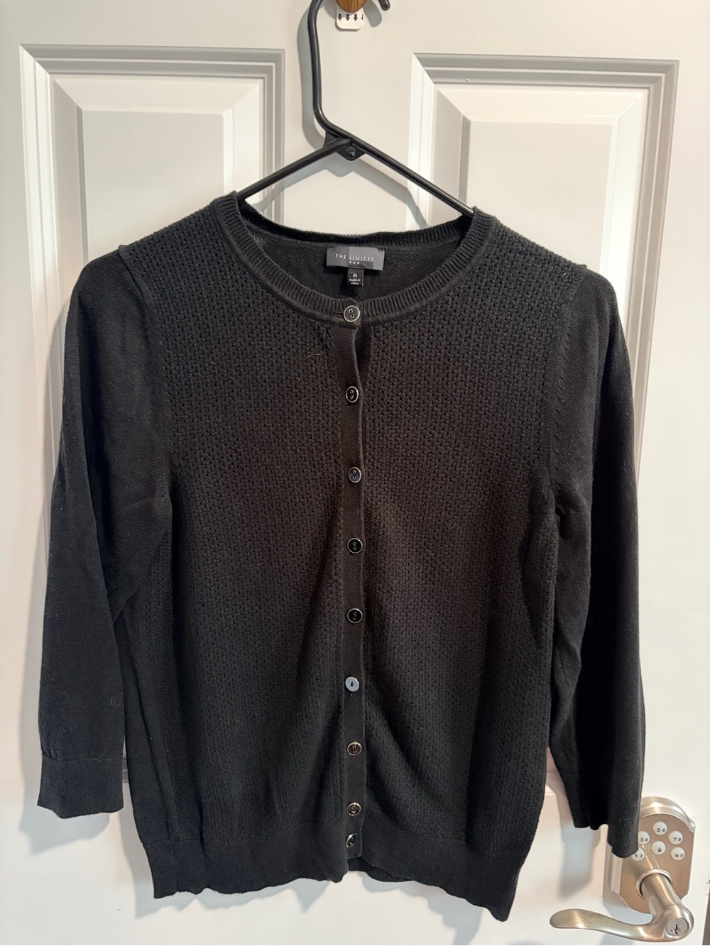 The Limited Women’s Black Button-Front Cardigan Sweater